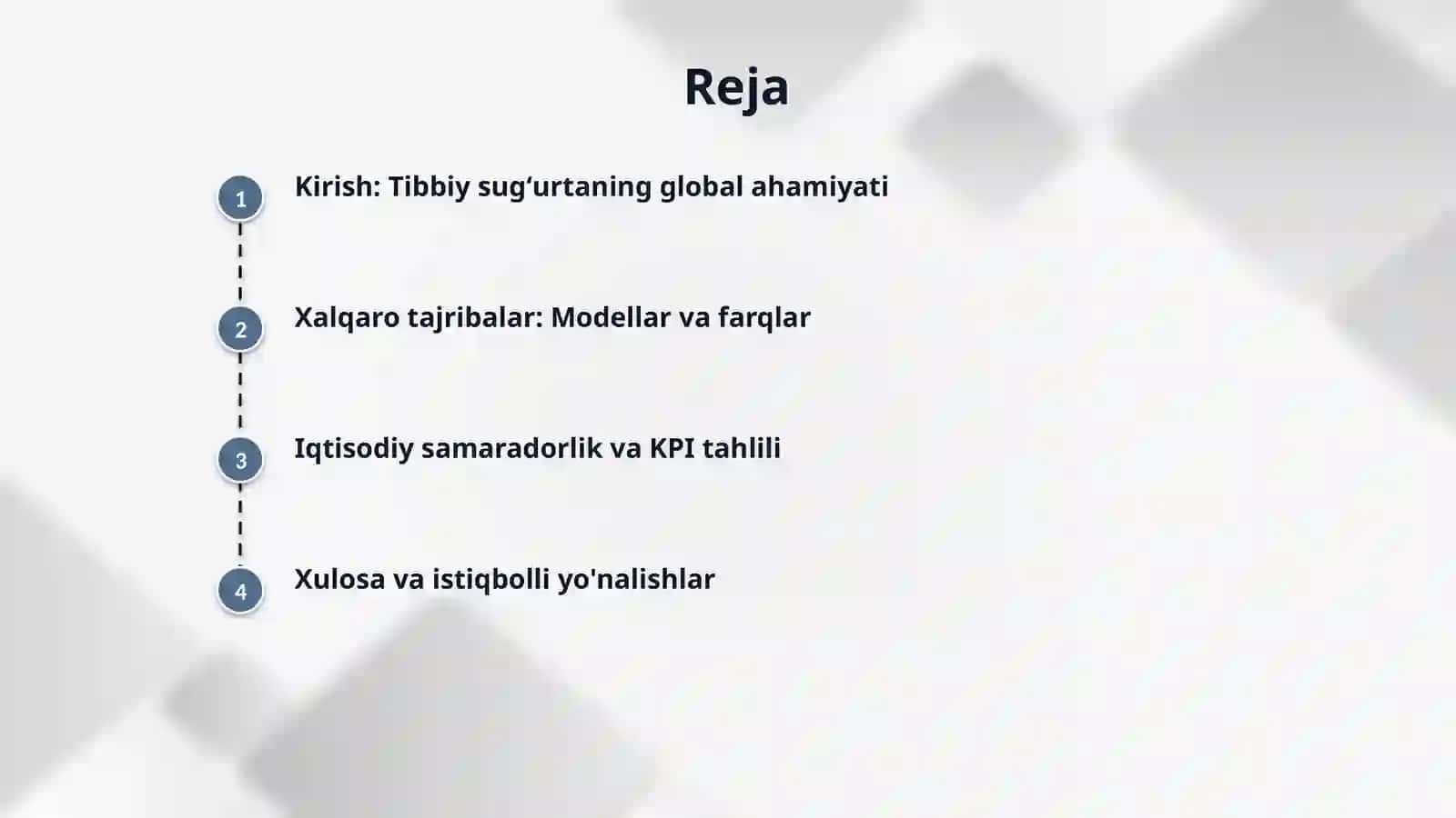 Dunyo mamlakatlarida tibbiy sugʻurtaning amal qilishi 2