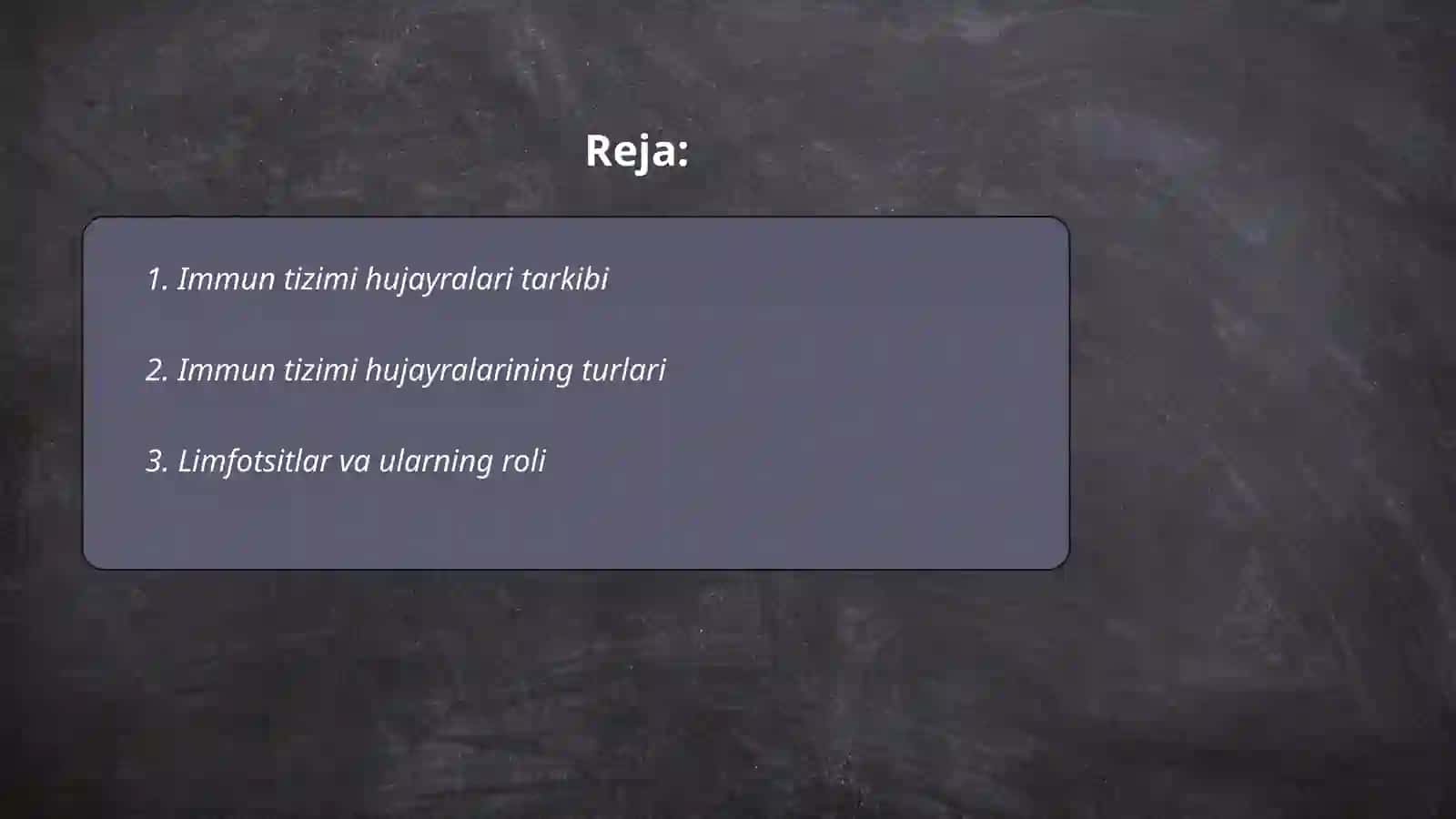 Immun sistemasi hujayralari, ularning rivojlanishi va vazifalari 2