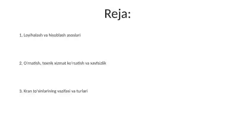 Kran osti to'sinlari 2
