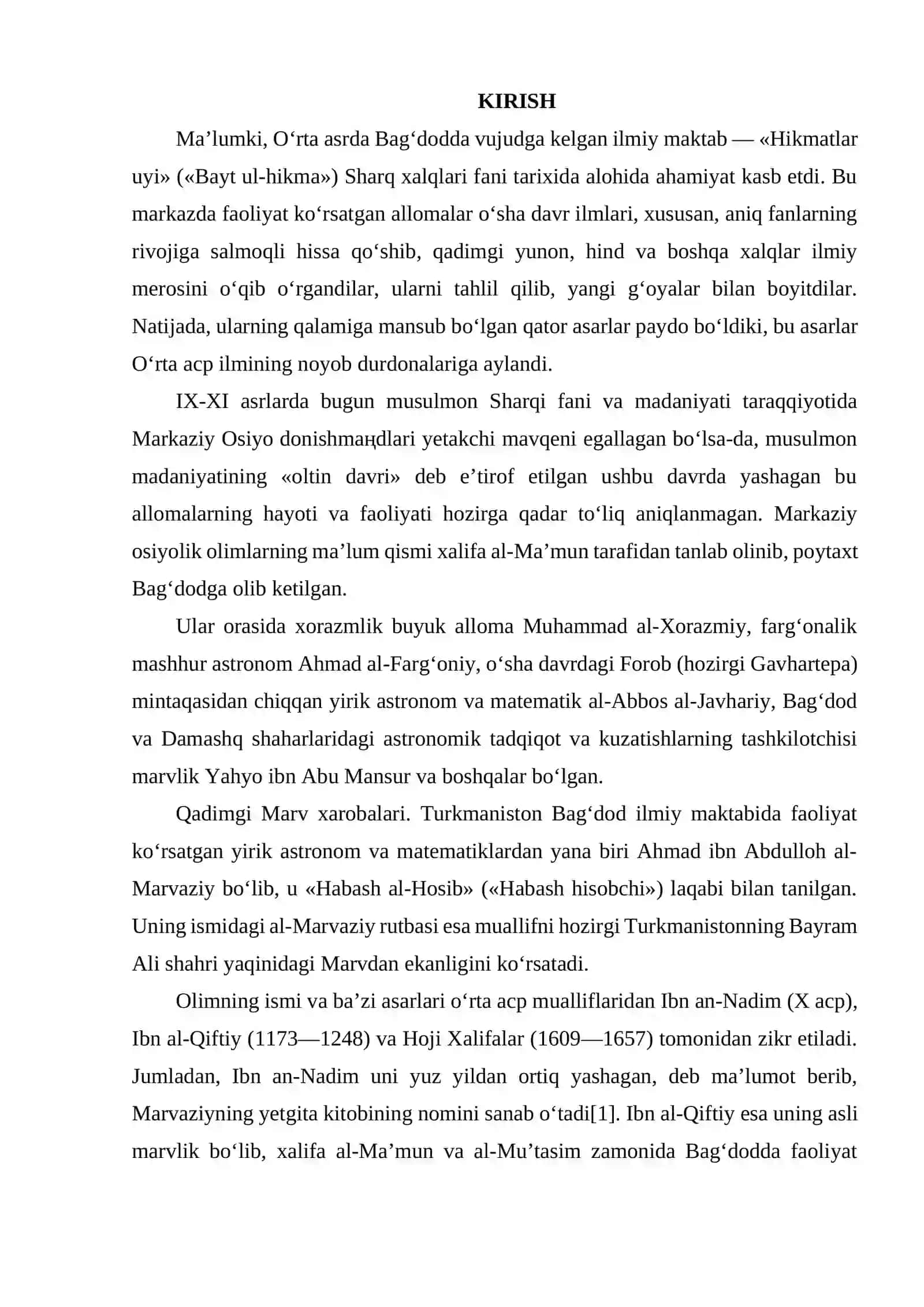 AHMAD AL-MARVAZIY (770-870) 2