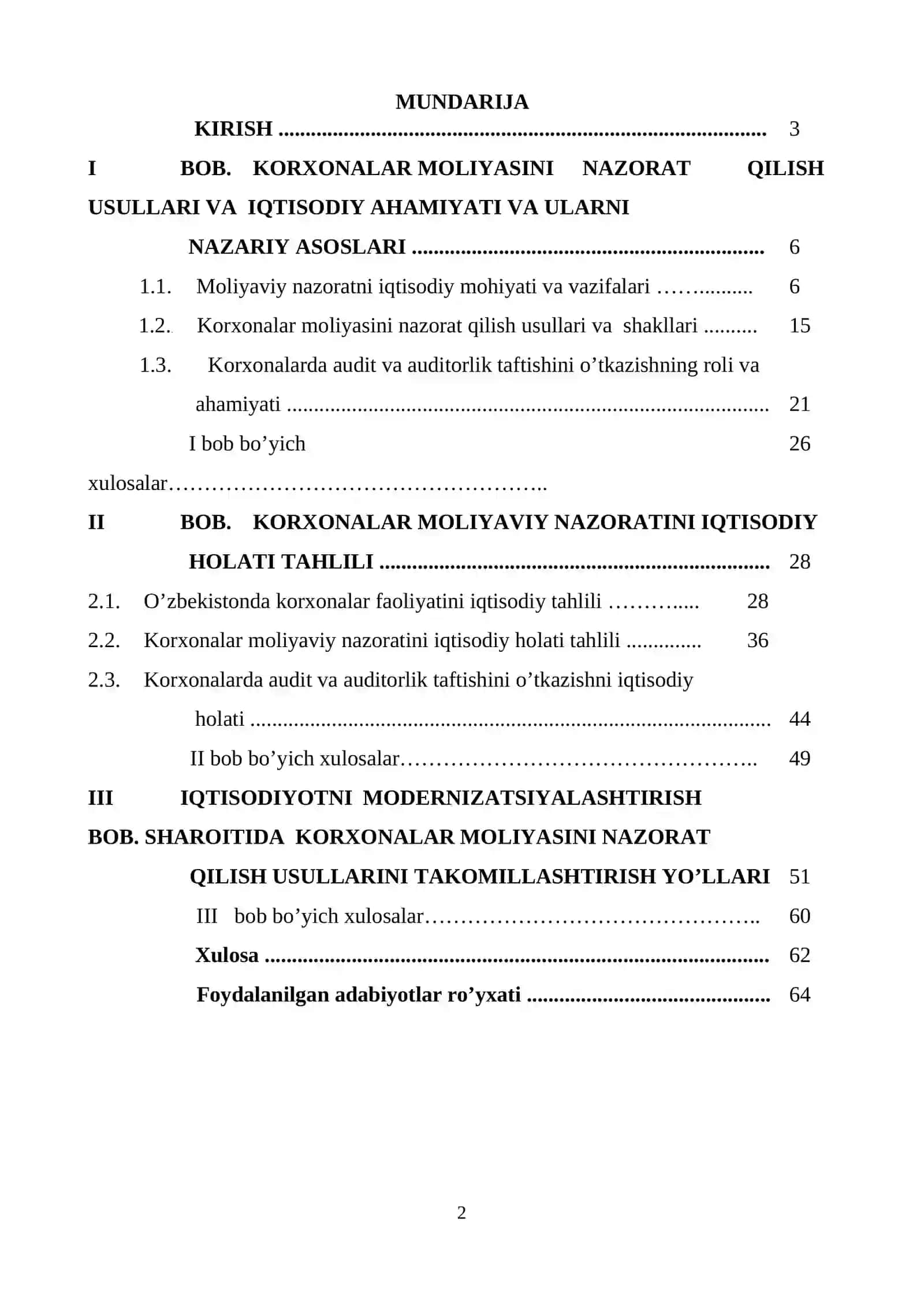 Korporativ moliyaviy nazoratni samaralitashkil etish masalalari 2