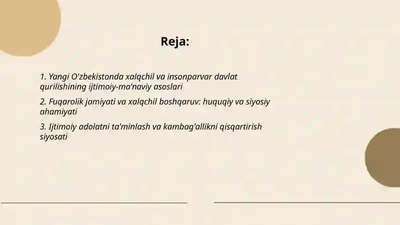 Yangi O'zbekistonda xalqchil va insonparvar davlat qurilishning ijtimoiy-ma'naviy asoslari 2