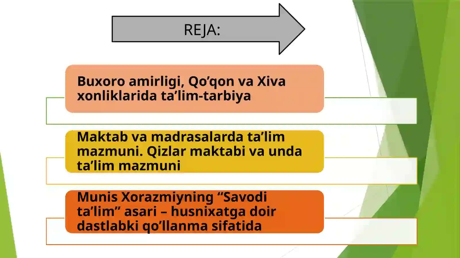 XVII аsrdаn XIX аsrning yarmigаchаtаrbiya, mаktаb vа pеdаgоgik fikrlаr rivoji 2