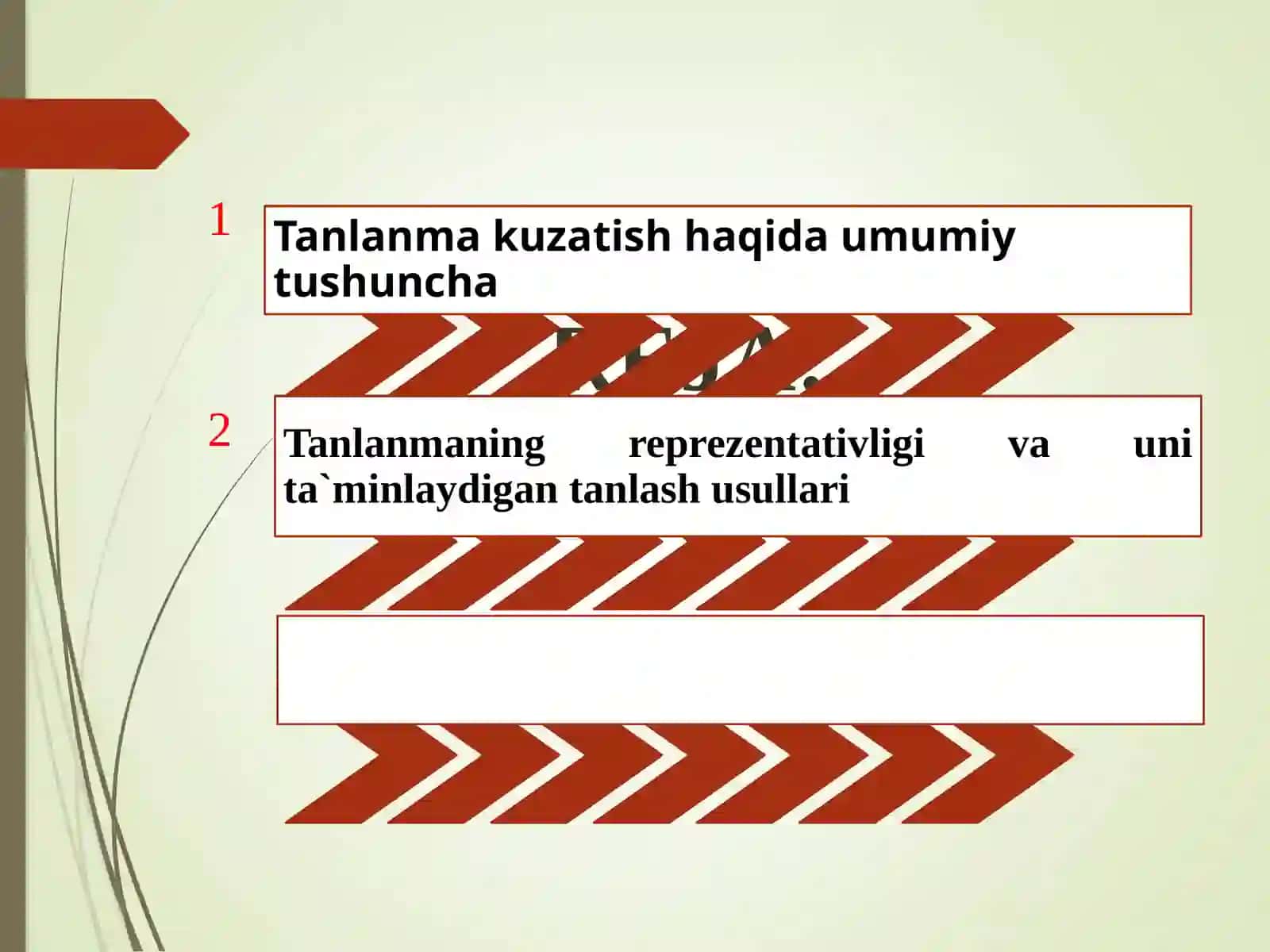 Statistik tadqiqotlarda tanlab kuzatishning qo‘llanilishi 2