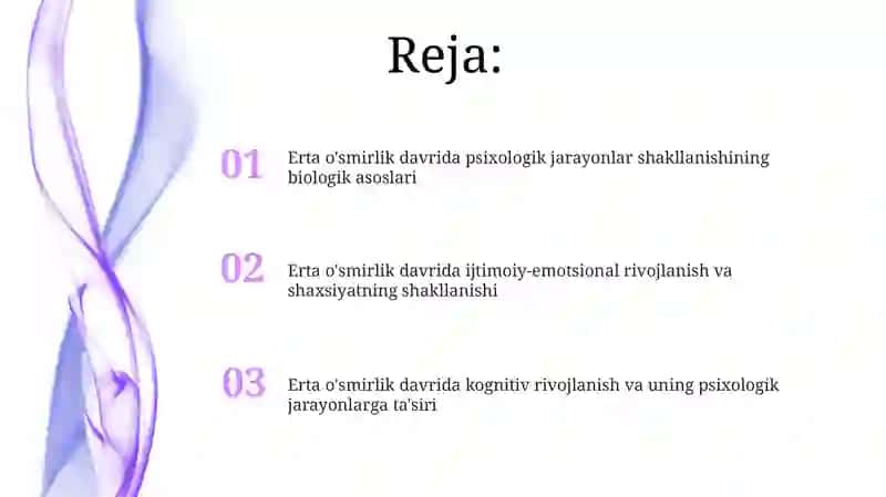 O'smirlik davrida psixologik jarayonlar shakllanishining biologik asoslari 2