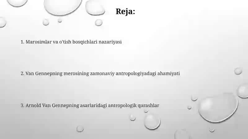 Arnold va Gennep asarlarida antropologik qarashlar 2