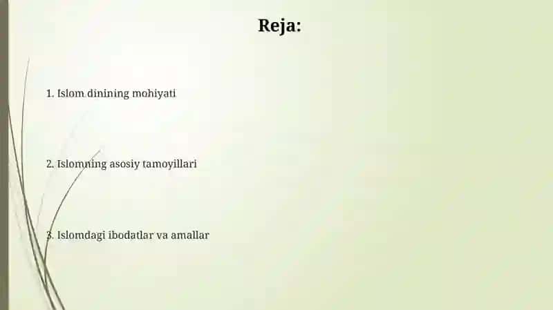 Islom dini uning mohiyati mazmuni 2