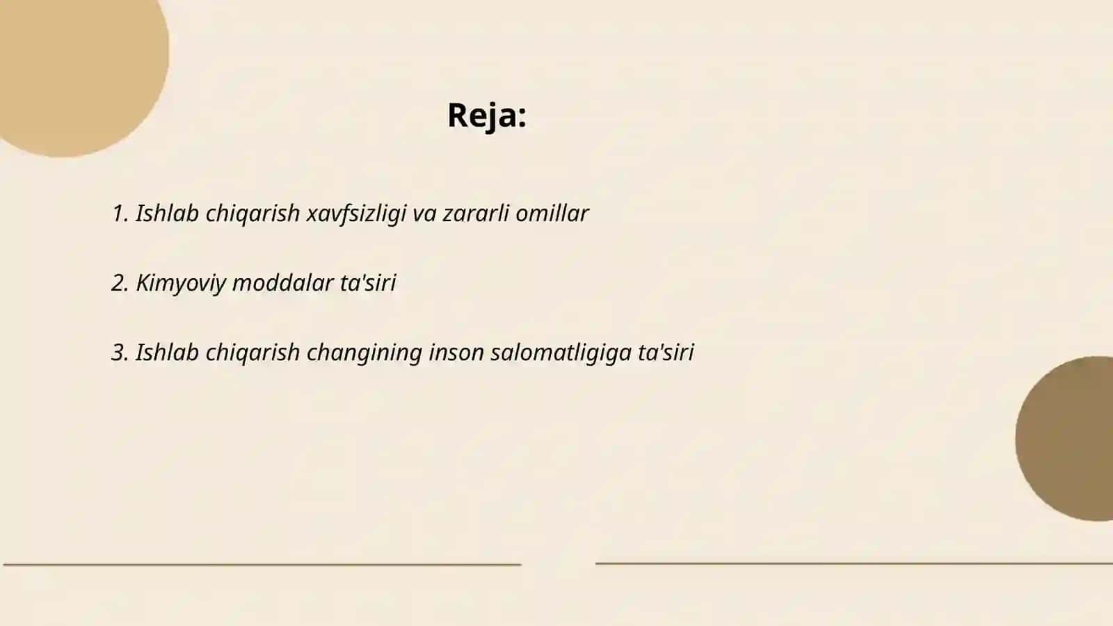 Ishlab chiqarishning zararli omillarini inson organizmiga taʼsirini hisoblash 2
