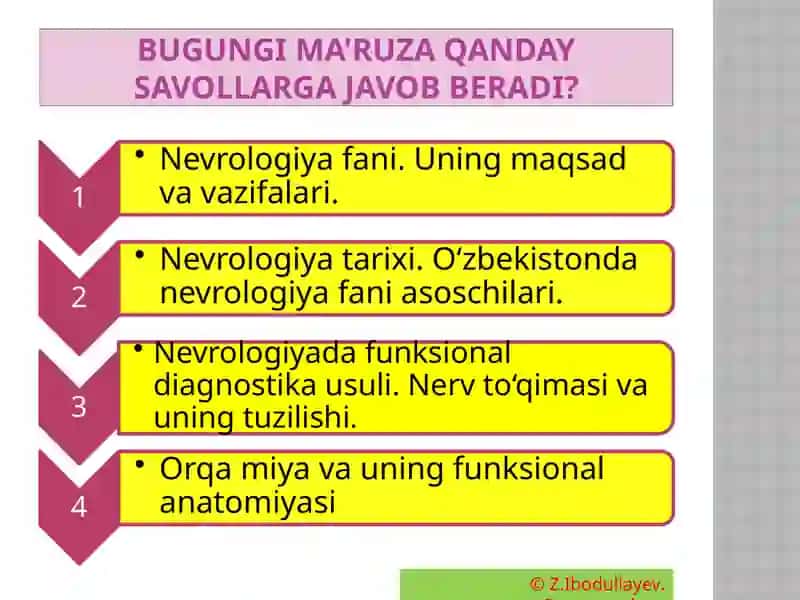 NEVROLOGIYA FANI TARIXI 2