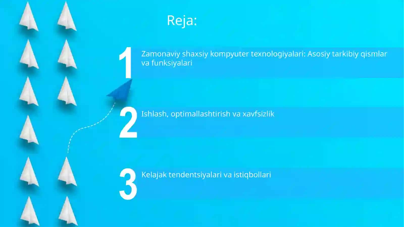 Zamonaviy shaxsiy kompyuter texnologiyalari 2