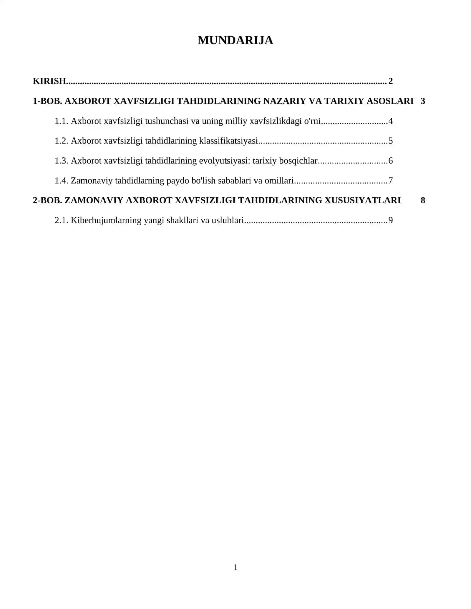 Zamonaviy axborot xavfsizligi tahdidlarining evolyutsiyasi va ularning milliy xavfsizlik tizimiga ta’siri 2