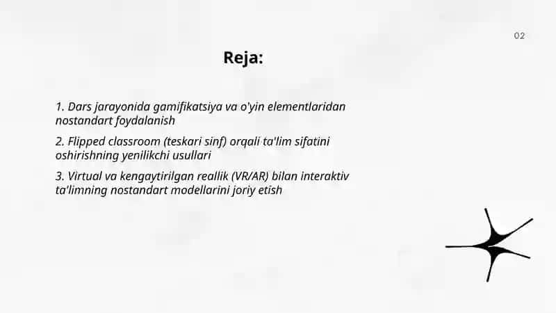 Dars jarayonida gamifikatsiya va o'yin elementlaridan nostandart foydalanish 2