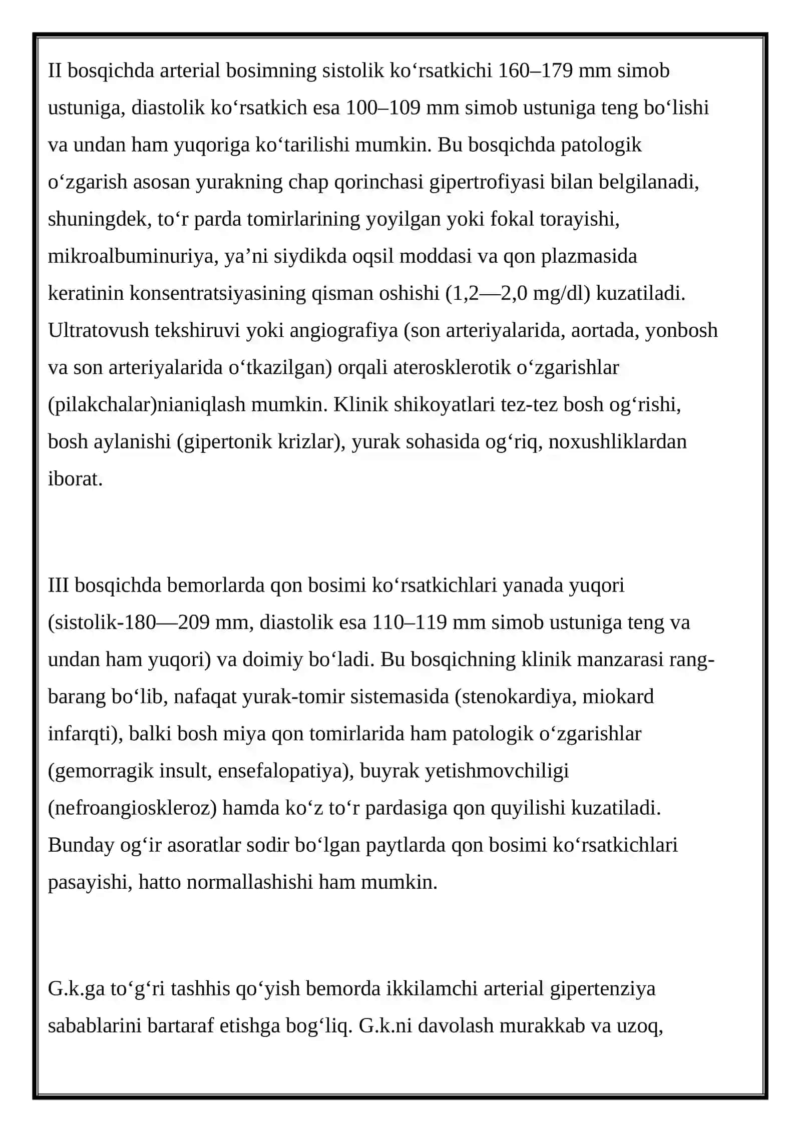 GIPERTONIYA SINDROMI VA UNI DAVOLASHDA ISHLATILADIGAN DORI VOSITALARI 2