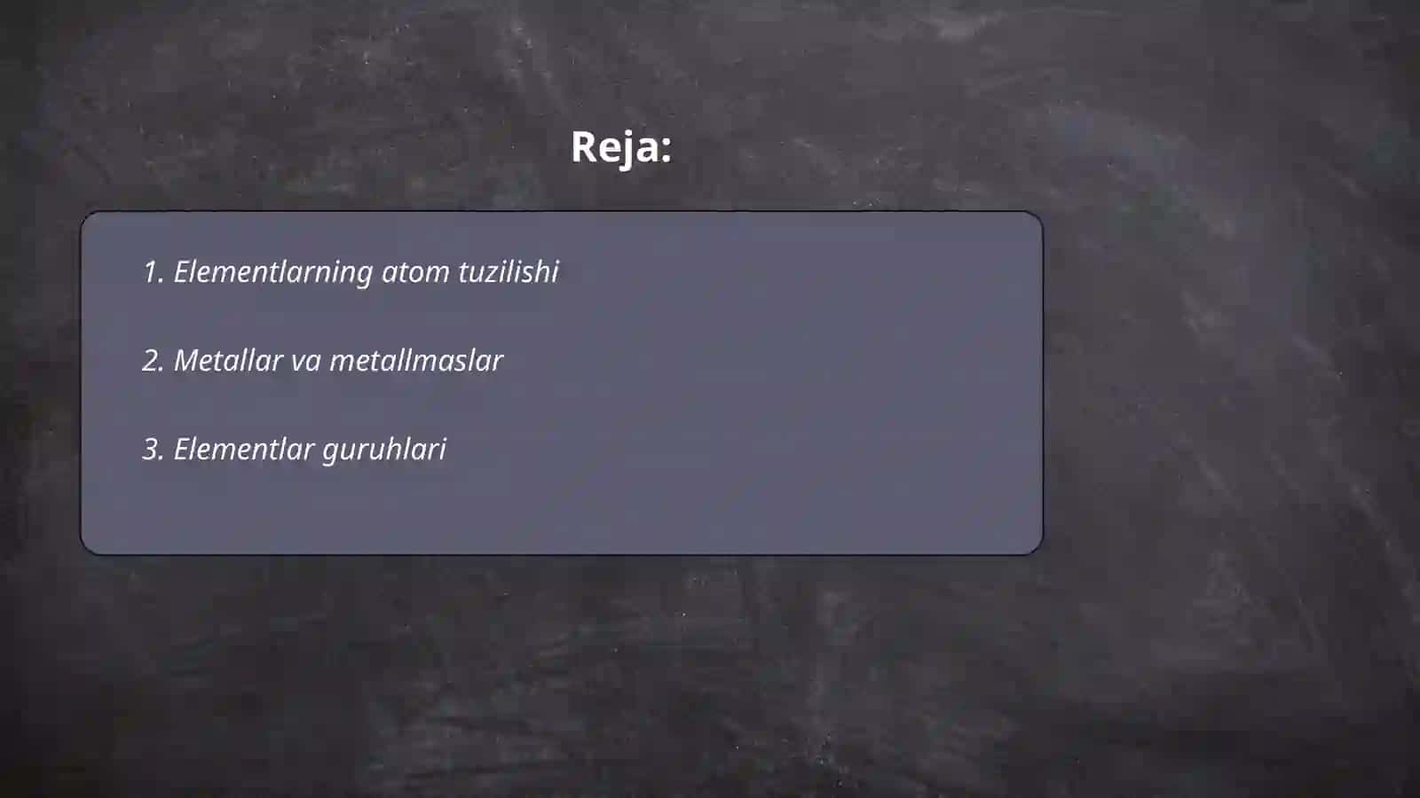 Elementlar davriy sistemasi 2