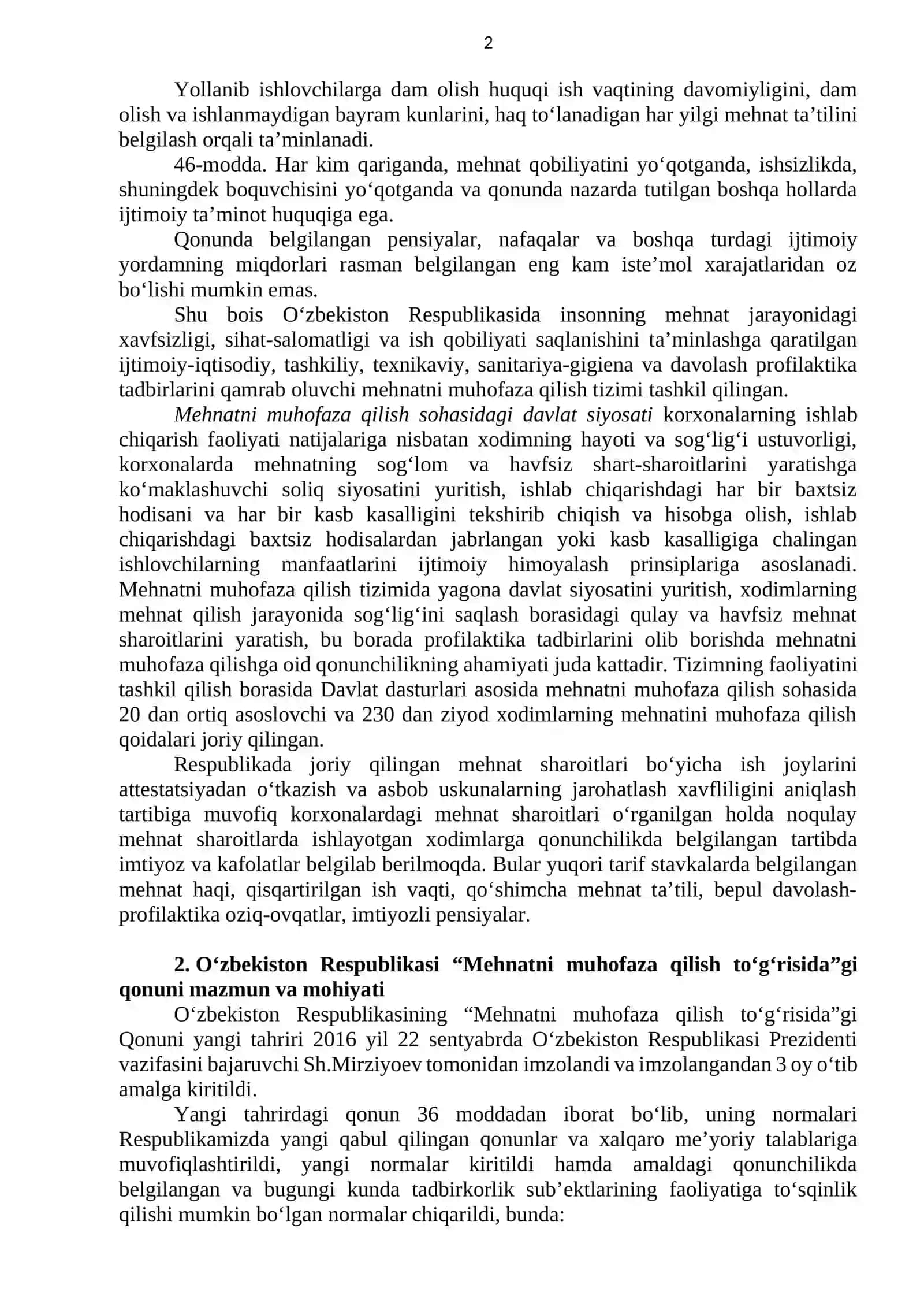 Xavfsizligining huquqiy asoslari 2