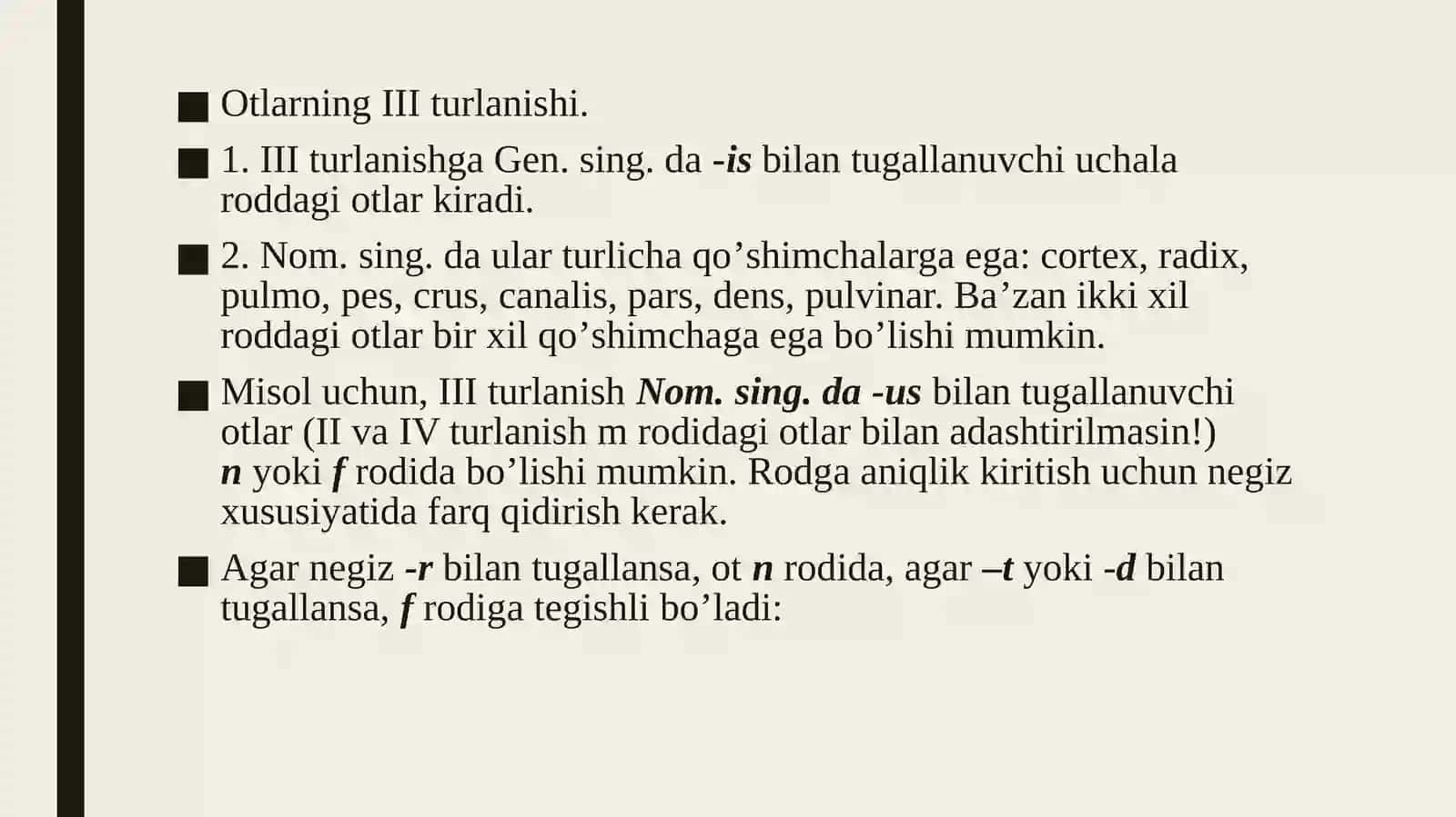 III turlanishdagi otlar 2