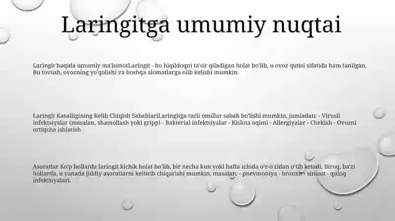 Laringit Kasalligining Kelib Chiqish Sabablari Va Asoratlari 2