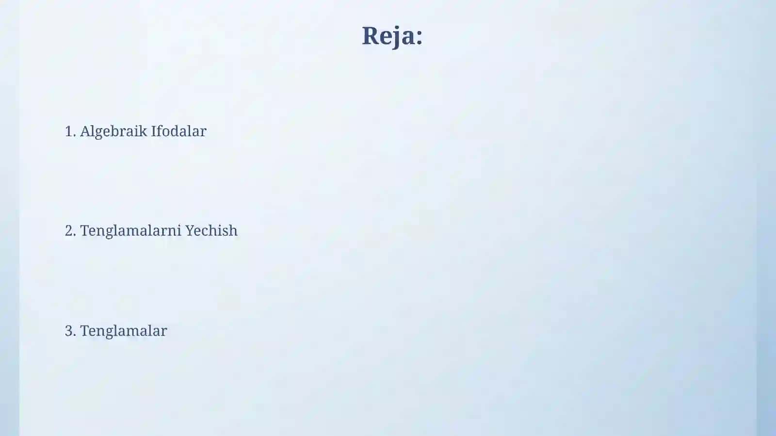 Algebra ifodalarvatenglamalar 2
