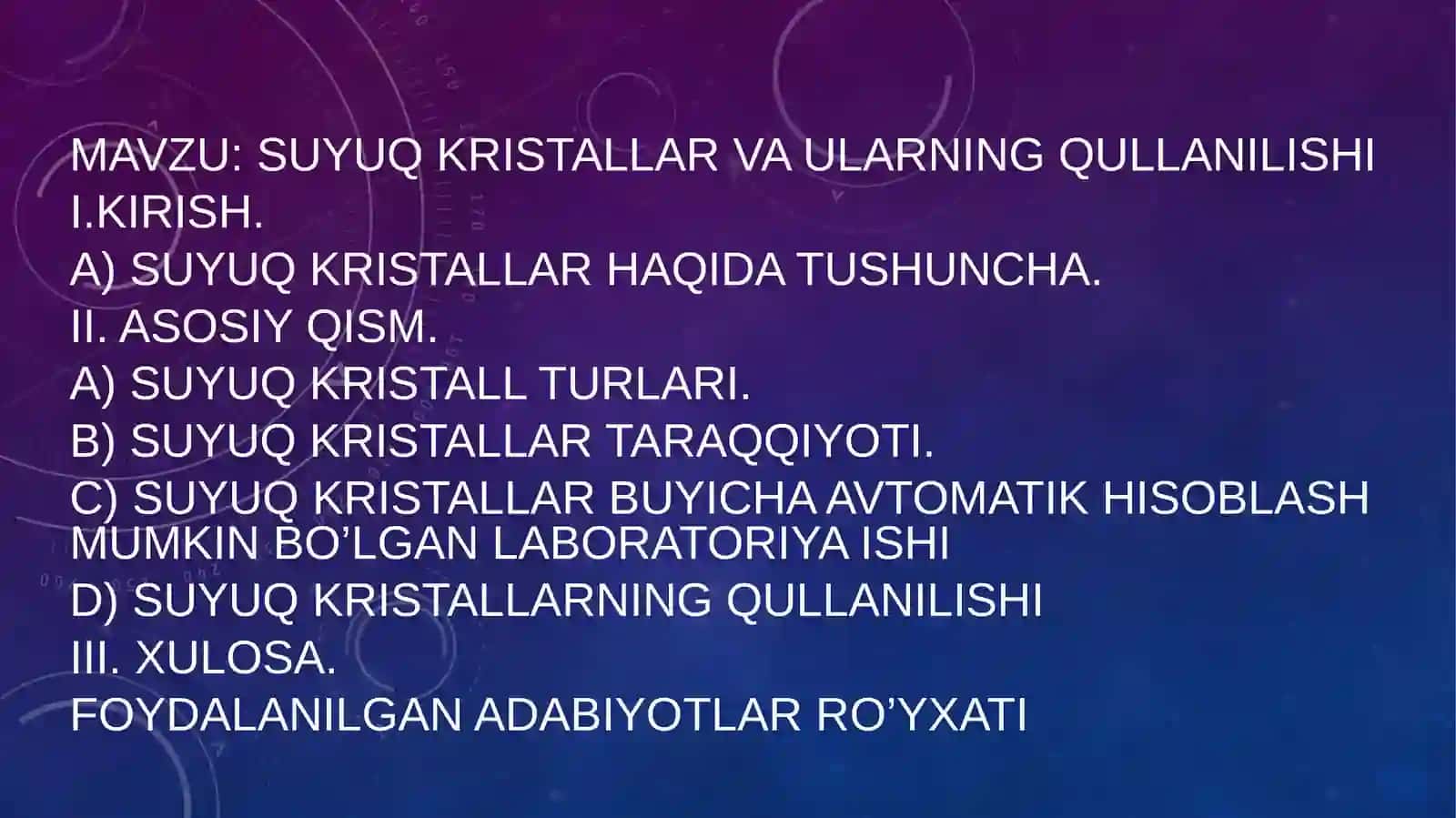 Suyuq kristallar 2