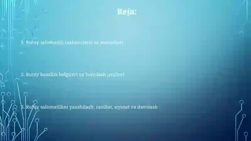 Ruhiy salomatlik tushunchasi va mezonlari 2