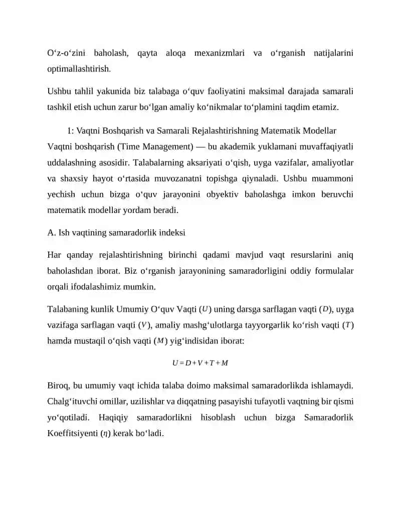 Amaliy mashg'ulotlarga tayyorgarlik ko'rish va uyga vazifalarni bajarish 2