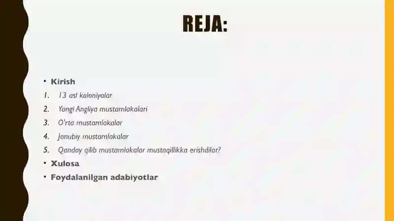 13 TA ASL KOLONIYALAR 2
