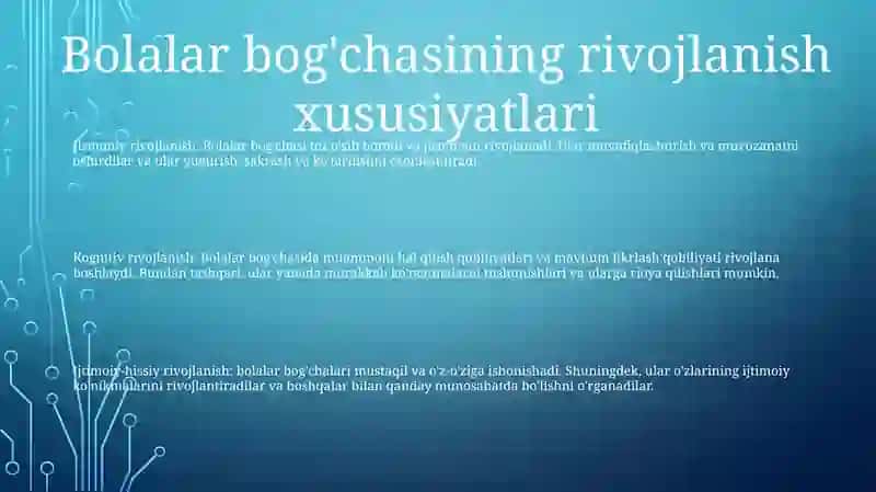 Bolalar Boĝchalarida Matematika Mashĝulotlarining Òziga Xox Xususiyatlari 2