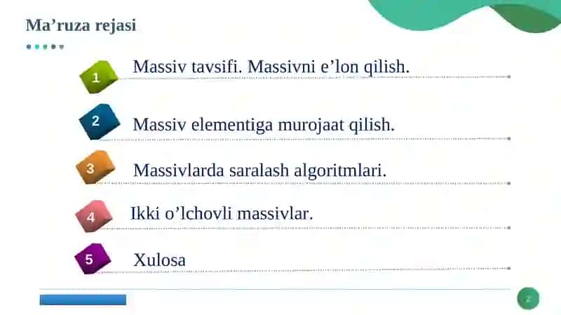 Dasturlash tillari 2