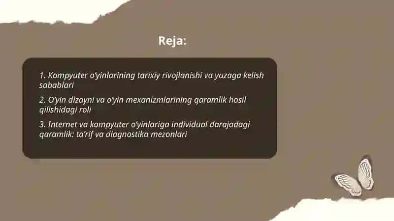Kompyuter oʻyinlarining yuzaga kelishi, shaxsdagi internet va kompyuter oʻyinlariga tobelilikning ijtimoiy psixologik xususiyatlari 2