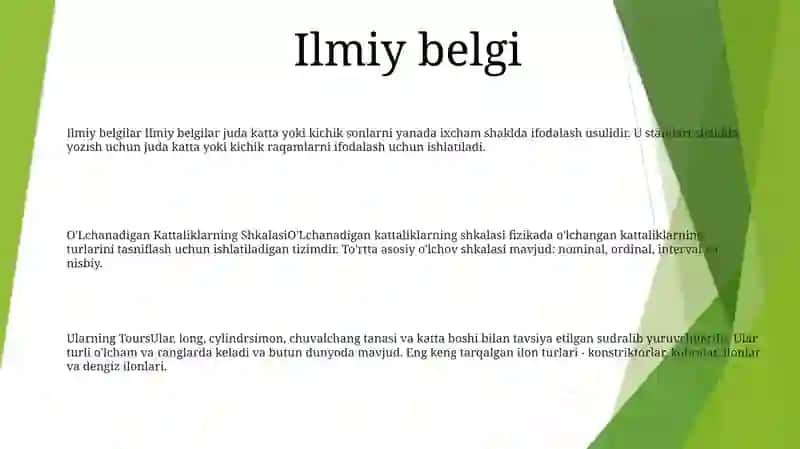 O'Lchanadigan Kattaliklarning Shkalasi Va Ularning Turlari 2