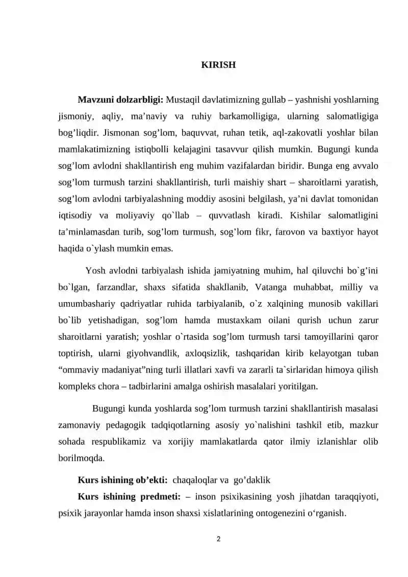 Chaqaloqlik va go’daklik davrining psixologik xususiyatlari 2