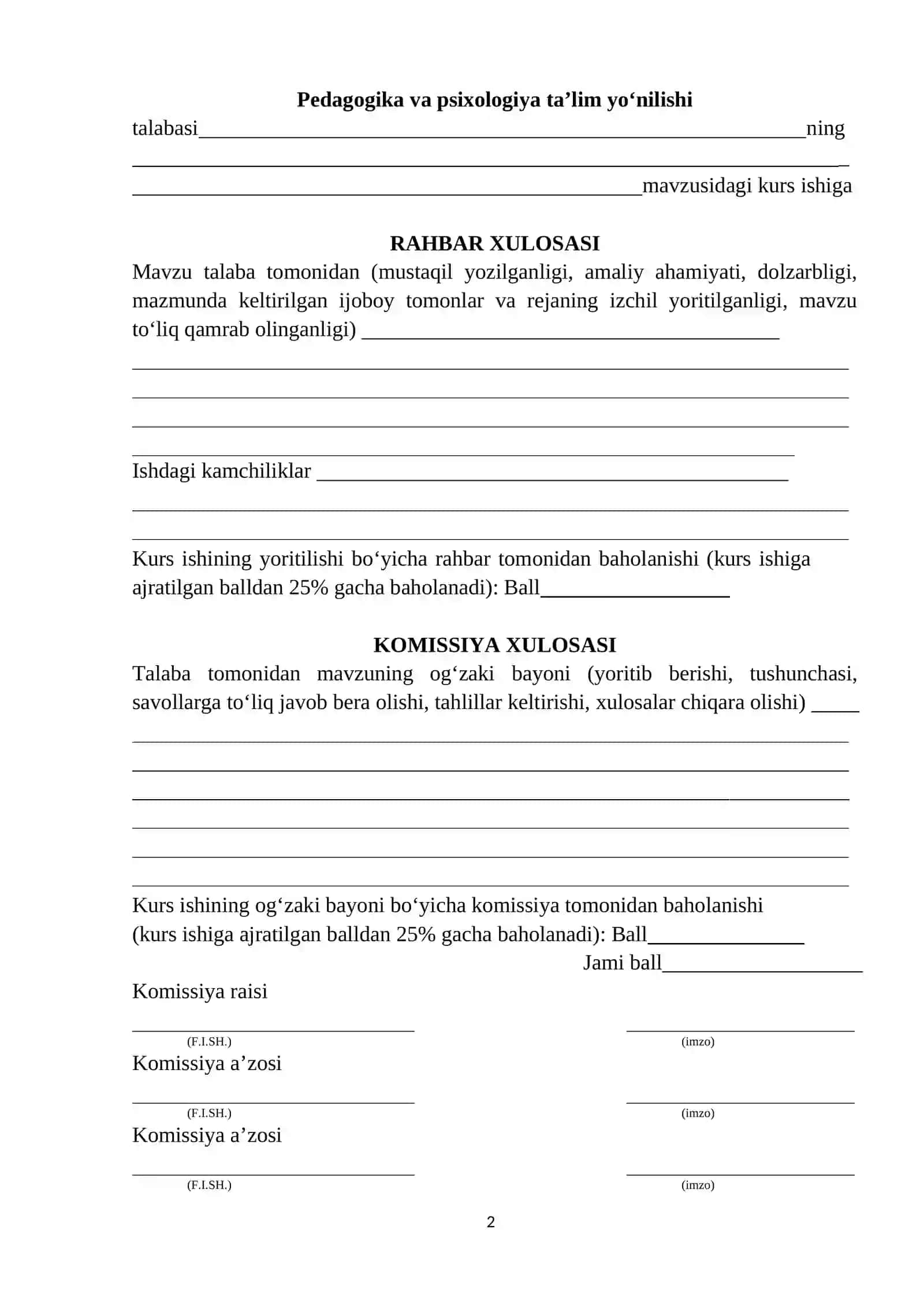 O‘zbekistonda vasiylik va homiylik sohasidagi islohotlar 2