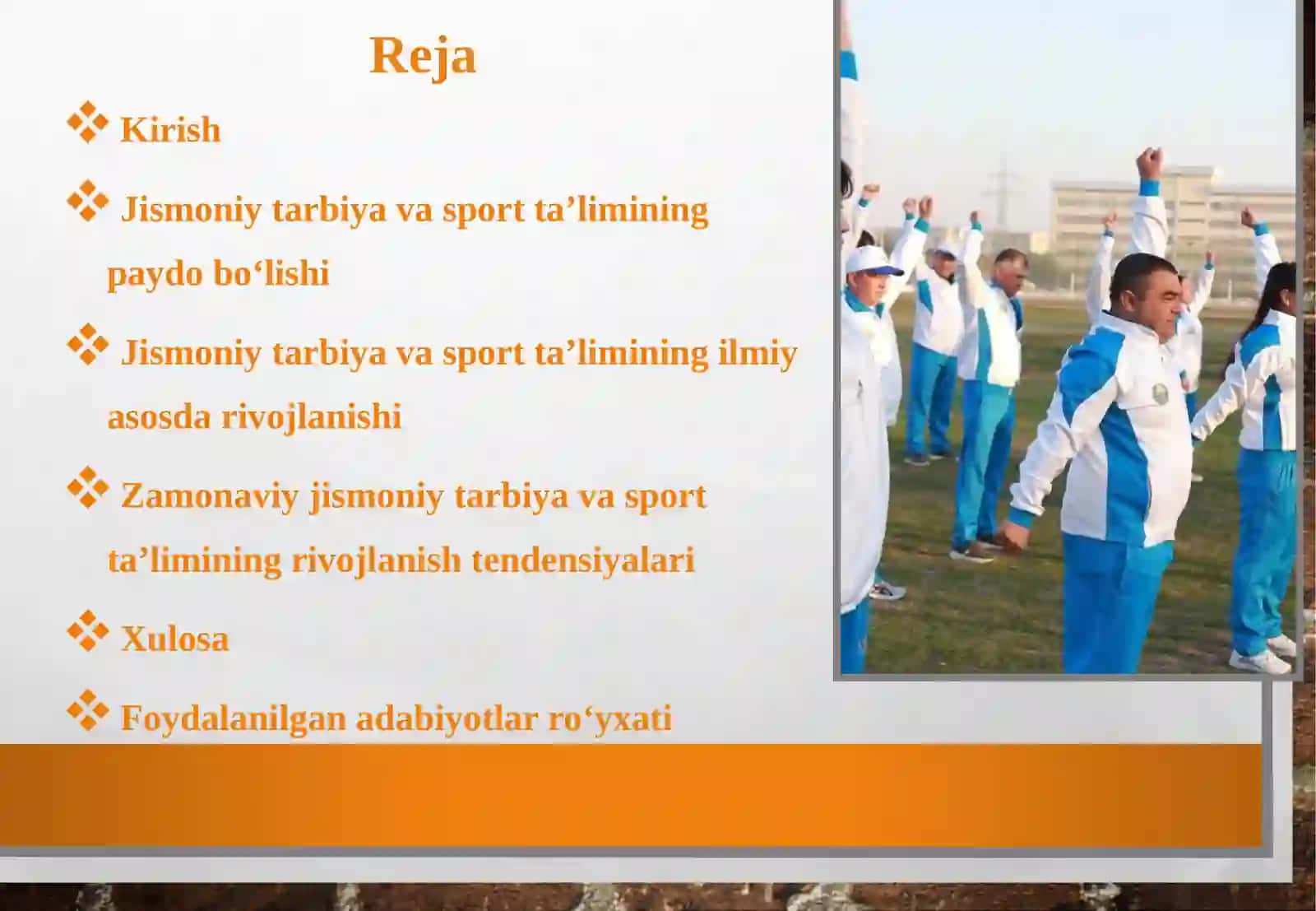 Jismoniy tarbiya va sport ta'limining paydo bo'lishi 2