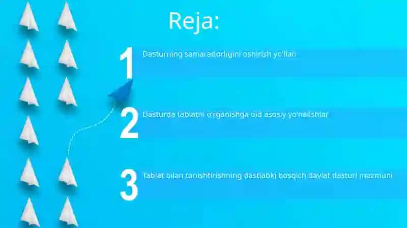 Ilk qadam davlat dasturida tabiat bilan tanishtirish mazmuni 2