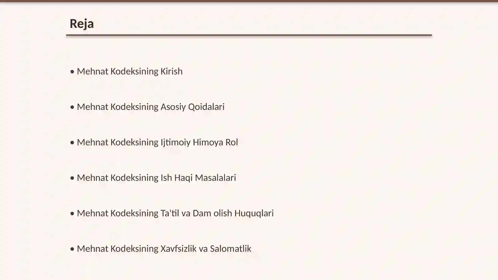 O'zbekiston Respublikasi Mehnat Kodeksining Ahamiyati 2