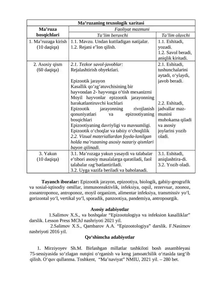 Epizootik jarayon va uni harakatlantiruvchi kuchlar 2