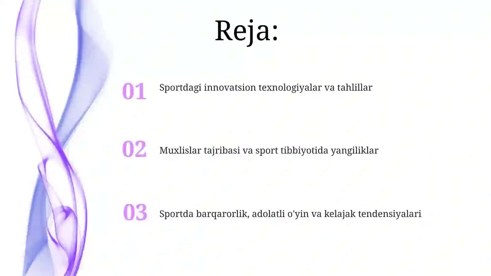 Yengil atletika sohasining inovatsion yangiliklari haqida taqdimot 2