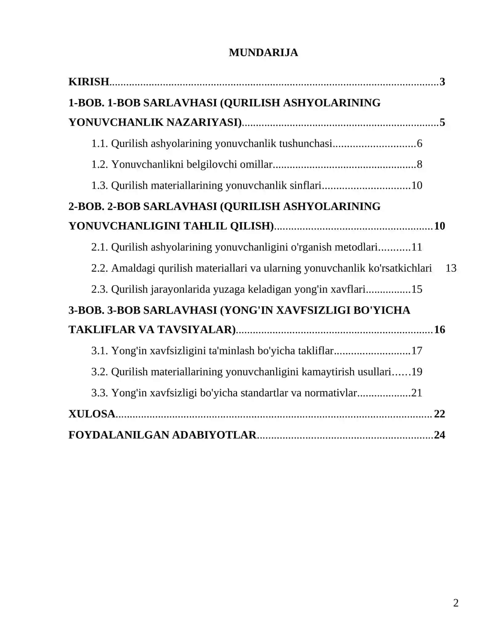 Qurilish ashyolarning yonuvchanligi 2
