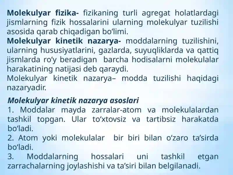 Molekulyar Fizika 2
