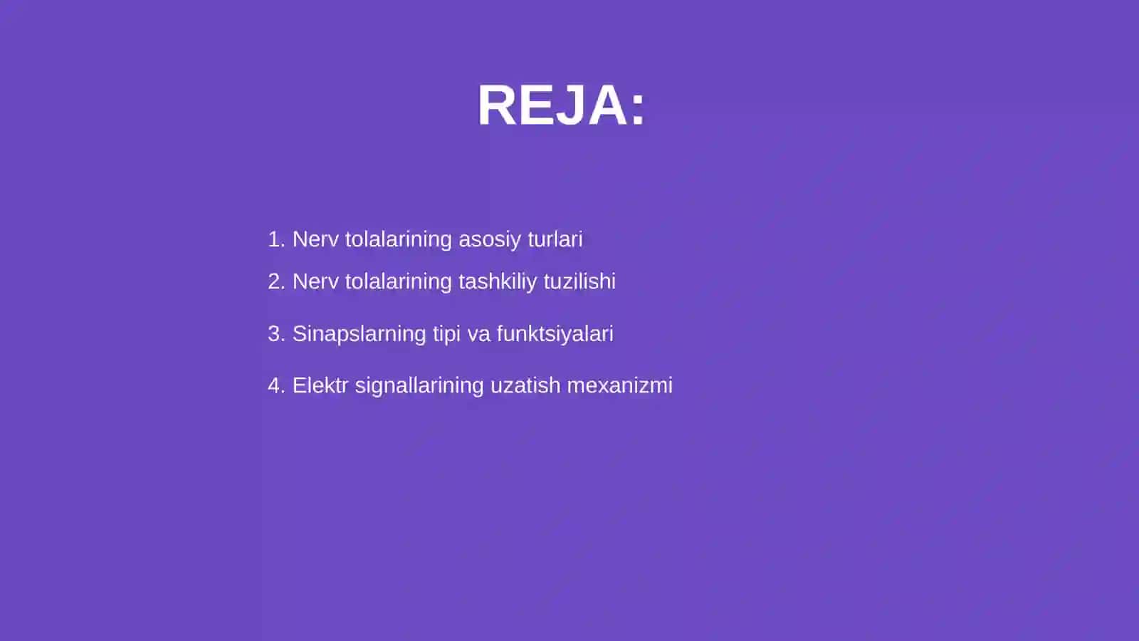 Nerv tolalari va sinapslar fiziologiyasi 2