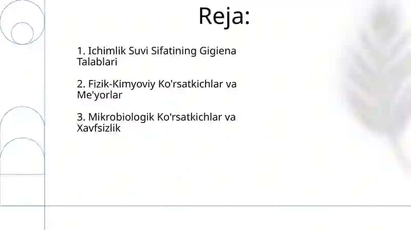 Ichimlik Suvi Sifatining Gigiena Talablari 2