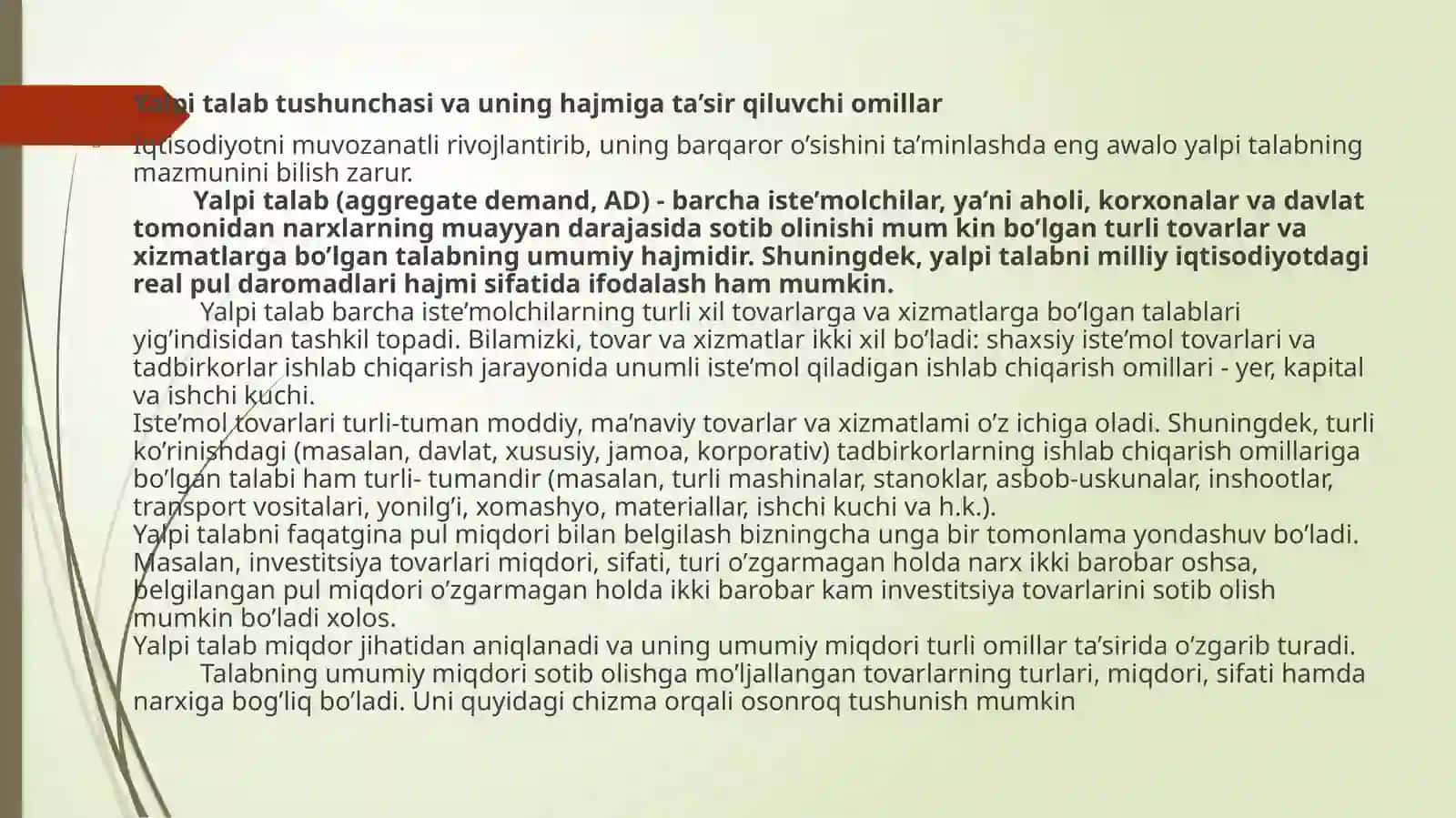 YALPI TALAB VA YALPI TAKLIF MODELI 2