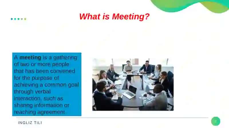Types of Meetings 2