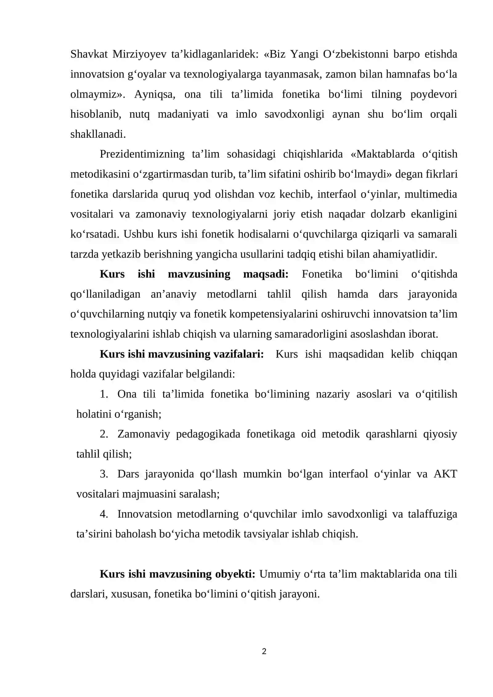 FONETIKANI O‘QITISHNING NAZARIY ASOSLARI VA AN’ANA-VIY YONDASHUVLAR 2