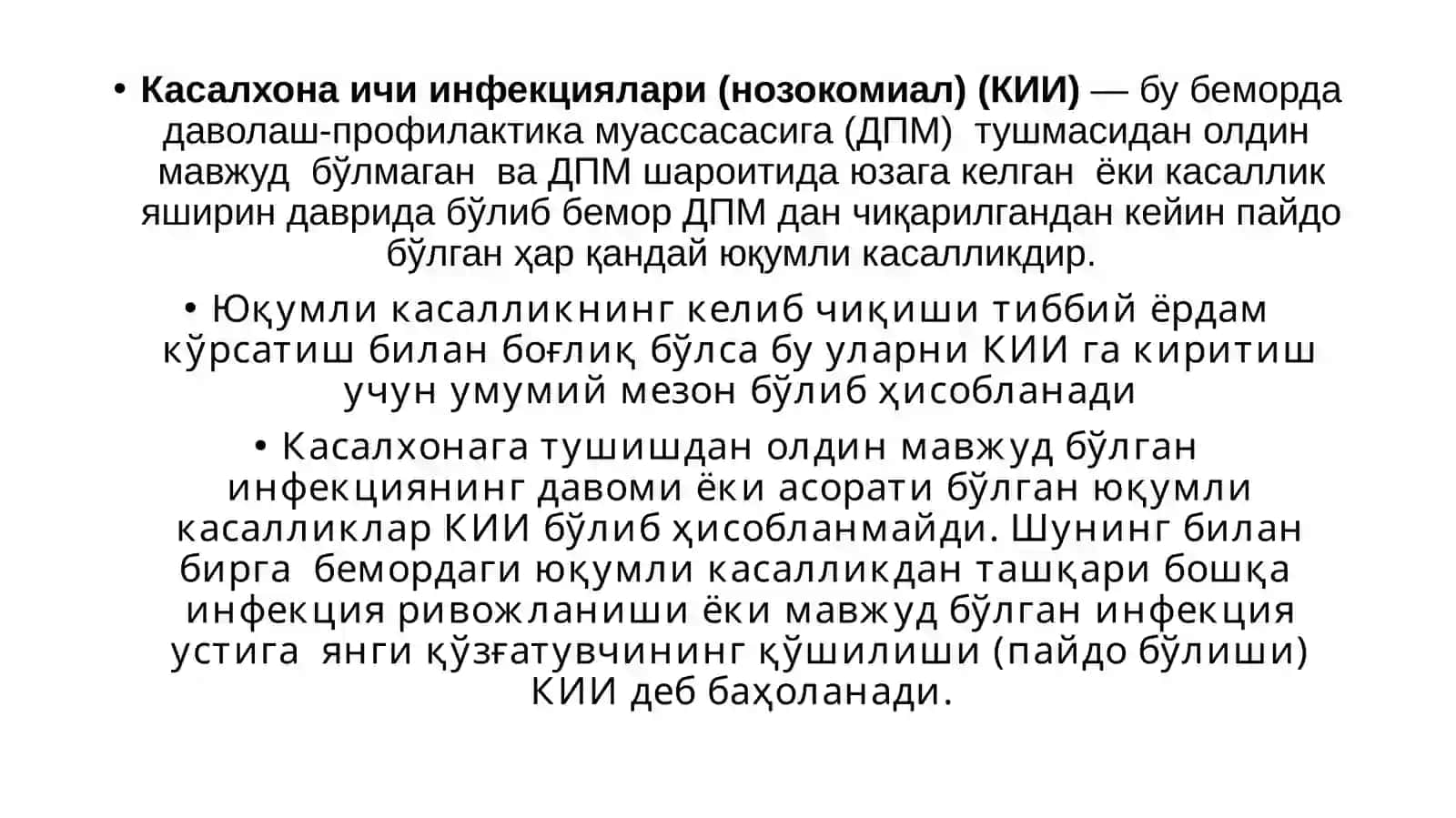 Epidemiologiya fanidan mustaqilishi 2