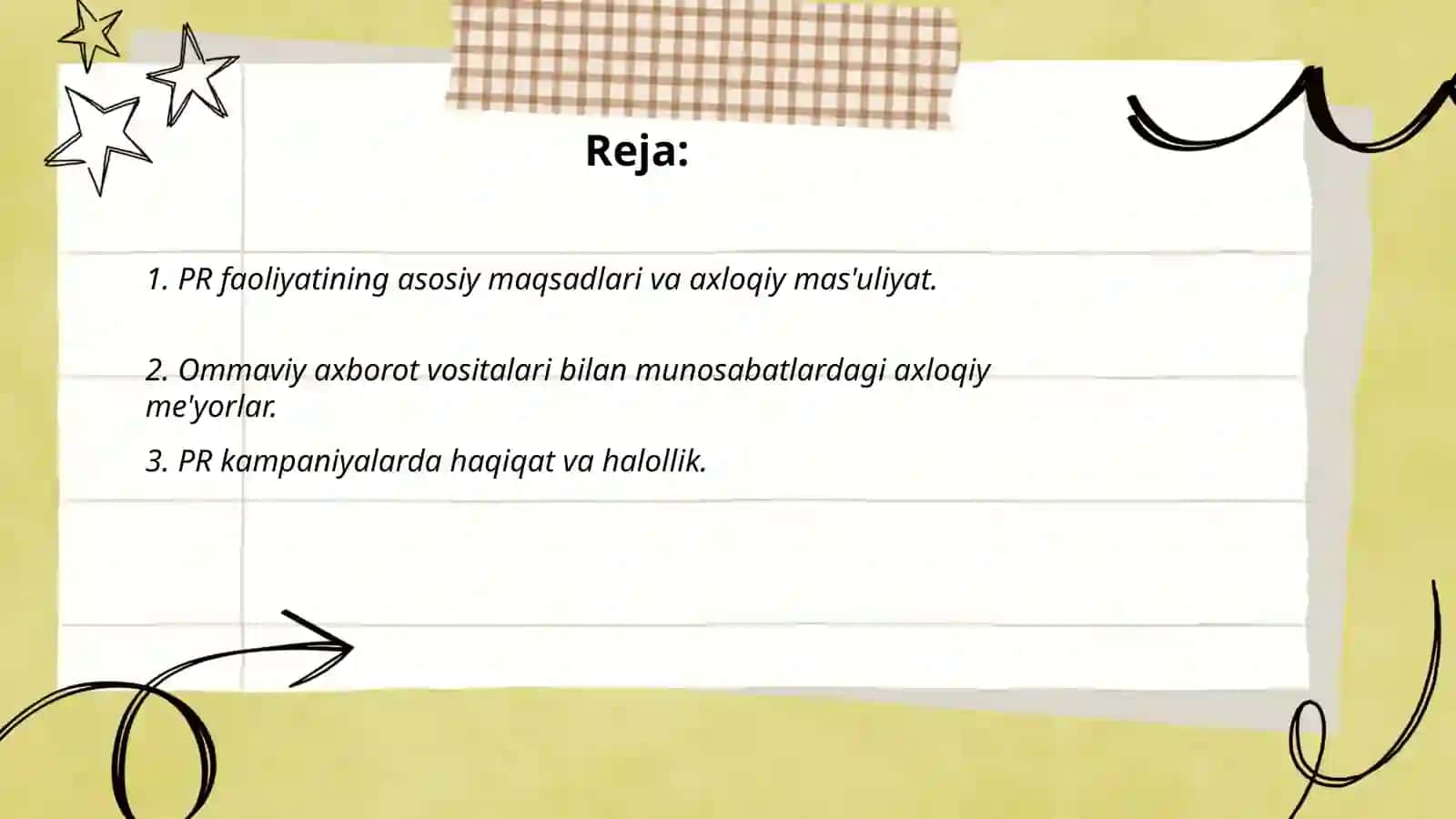 PR faoliyatining axloqiy asoslari 2