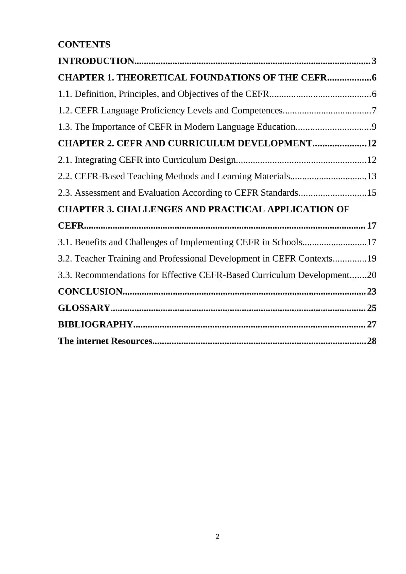 Common European Framework of Reference for Languages (CEFR) 2