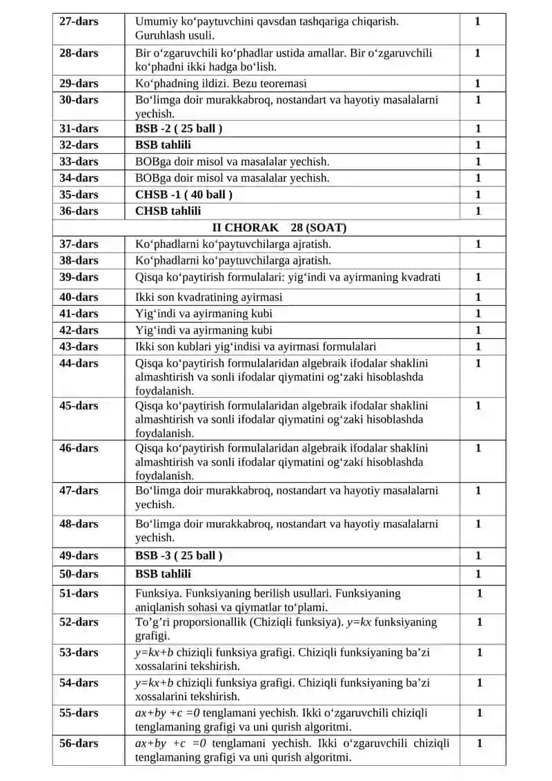 ALGEBRA VII-SINF 2