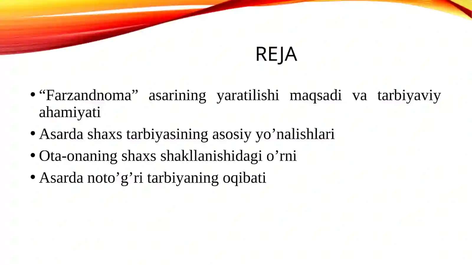 Obiddinmahmudovning“farzandnoma”asaridashaxstarbiyasi 2