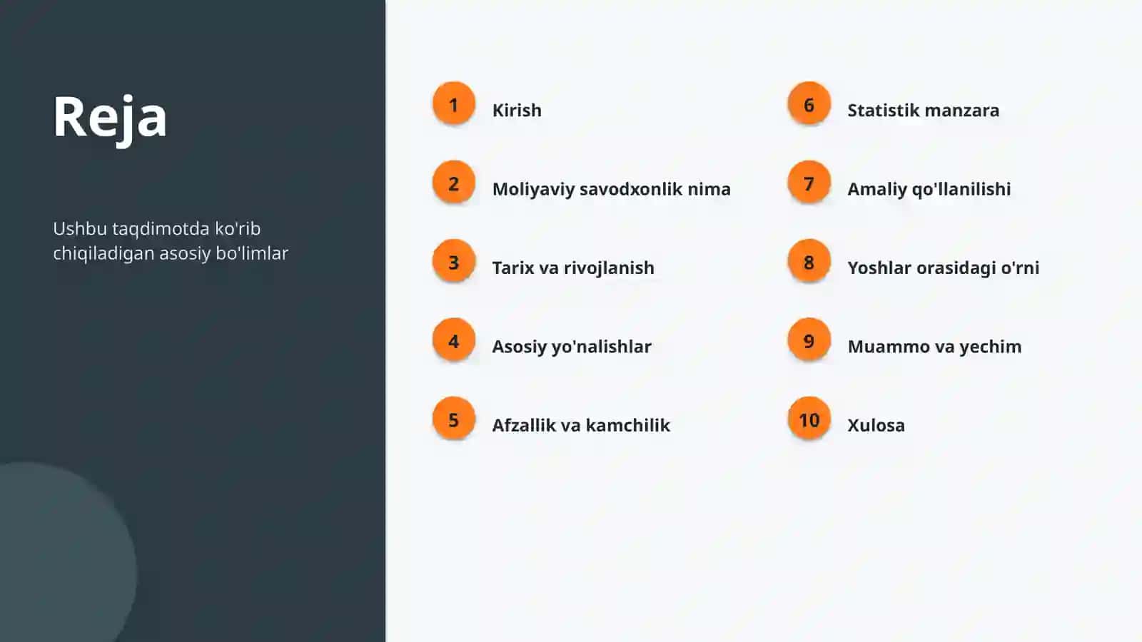 Moliyaviy savodxonlik 2